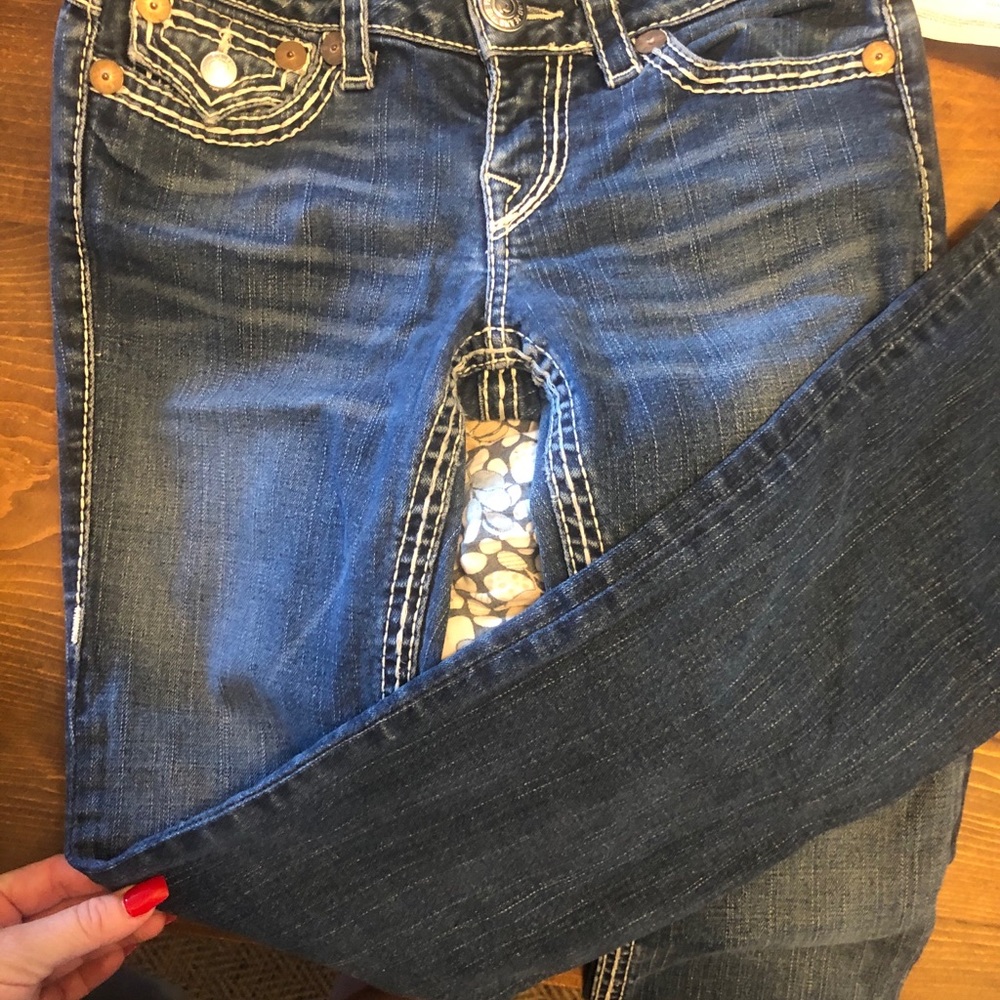 True religion women's blue jeans size 28 - Picture 2 of 8